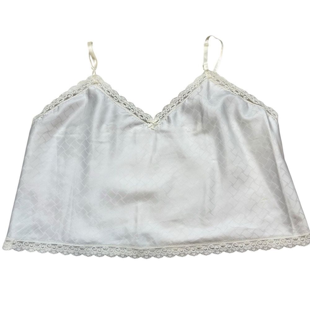 Vintage Moments‎ Brand White Camisole Top Size 3X